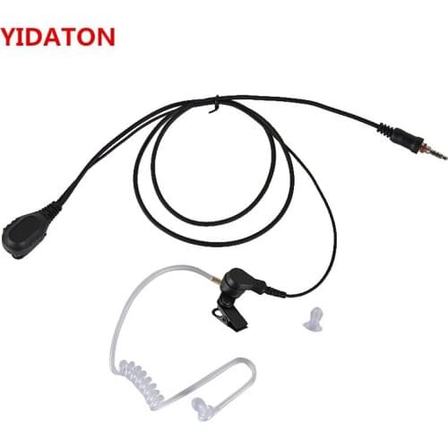 YIDATON Air Tube Earpiece Headset PTT for YAESU Walkie Talkie VX-7R VX-6R FT-250R HX471 HX460 radio amador Air Tube Earpiece