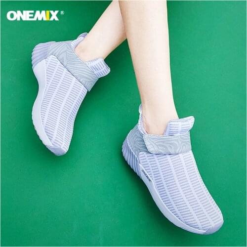 ONEMIX Winter Running Shoes Warm Height Increasing Shoes Winter Men & Woman Sports Shoes Outdoor Unisex Athletic Sport Shoe