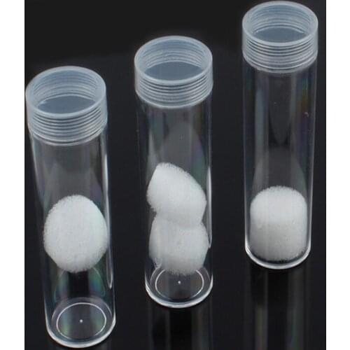10Pcs 22.9mm Plastic Tube Coin/ Medicine Pill Storage Display Container Tube Holders with Lids