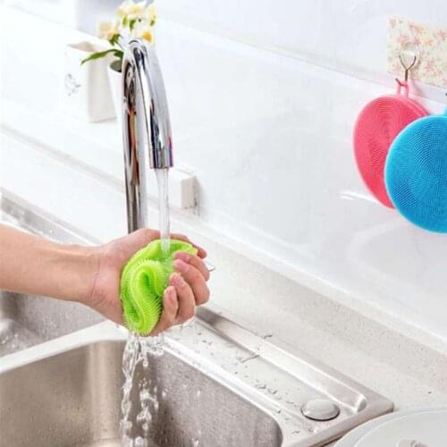 300 / magic silicone bowl cleaning brush scouring pot pot cleaning brush cleaning kitchen