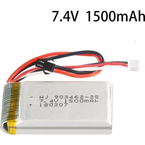7.4V 1500mAh lithium battery sm plug/USB for HJ816W609-7HJ817W609-8 liansheng LS-128 RC quadcopter RC drone