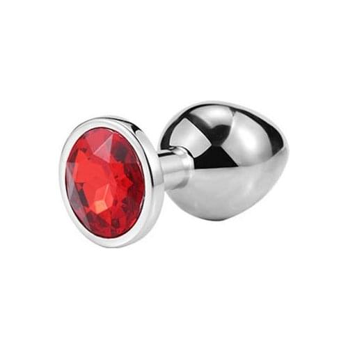 Anal Plug Sex Toys Mini Round Metal Crystal Jewelry Women / Men for Butt Plug Small Unisex Adult Sex Shop