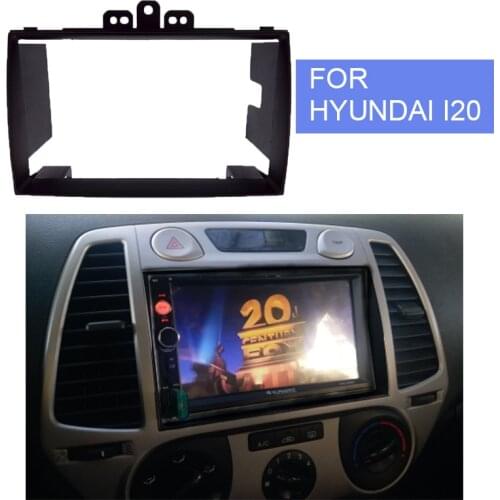 2DIN Car DVD CD Radio Fascia Frame For Hyundai I20 I-20 2008+ Stereo Plate Panel Dash Mount Kit Adapter Trim Bezel Facia Install