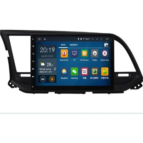 9inch in dash car video audio a/v multimedia headunit gps navi monitor Android 10 for HYUNDAI ELANTRA 2017 -2019 dab mirror swc