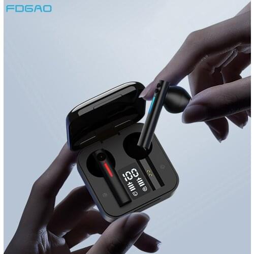 TWS Bluetooth 5.0 Earphone With Microphone LED Display Wireless Earbuds Earphones 9D Sports Waterproof Noise Cancelling Headset