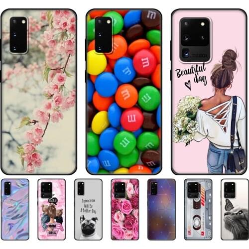 For Samsung Galaxy S20 Case For Samsung S20 PLUS S20 Ultra S20 FE Case Silicon TPU Phone Cover GalaxyS20 S 20 + black tpu case