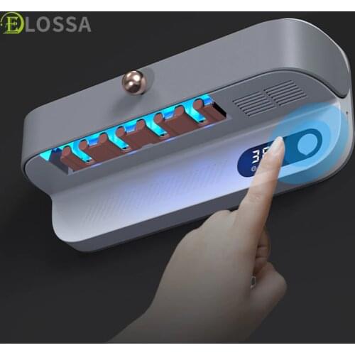 ELOSSA UV Toothbrush Holder Sterilizer Intelligent Automatic Toothpaste Squeezer Dispenser Household Bathroom Accessories Set