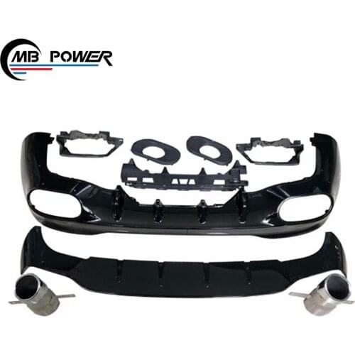 New 2021 CLA CLASS W118 CLA35 diffuser and muffler tips for W118 CLA35 rear diffuser with exhaust pipes