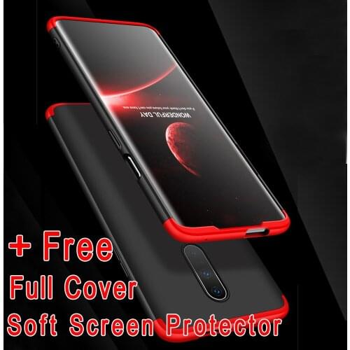 For Oneplus 7 Pro Case 3 In 1 Full Body Protective Anti Drop Hybrid Armor+Full Cover Soft Screen Protector