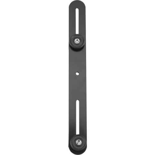 Dual Flash Bracket Hot Shoe Bracket Mount Holder for Tripod Stand DSLR Camera