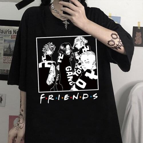 Anime Tokyo Revengers T Shirt Shirt Men Kawaii Harajuku Summer Tops Unisex T-shirt Male