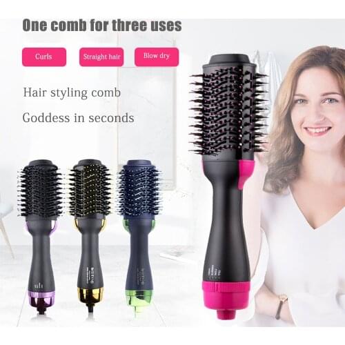 Hair Combs Woman Brush Hairbrush Hairdressing Devices And Tools Dryer Professional Rotating Hairdryer Electric Anti Static