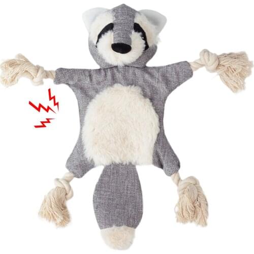 Pet Toy Bite-resistant Bear Rope Dog Chew Toy Dog Squeaky Toy Pet Biting Toy for Dog Cat