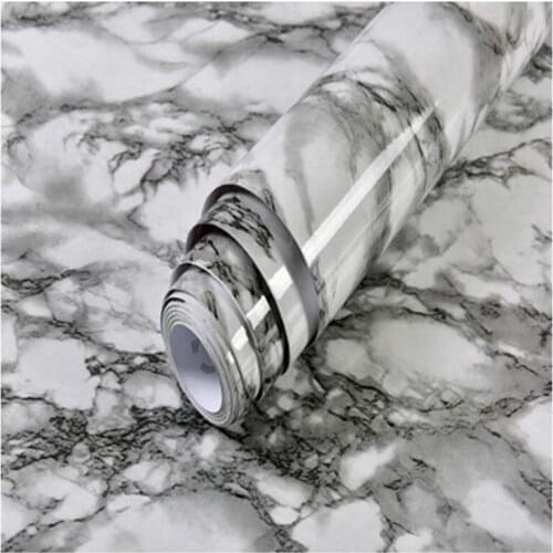 LBER 5M Modern Living Room Furniture Desktop Waterproof Marble Wallpaper Vinyl Self Adhesive Contact Paper Home Decor