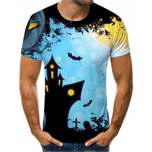 2021 summer fashion Santa Claus sends blessings 3D printed pattern T-shirt round neck street alley clothing for men, women and c