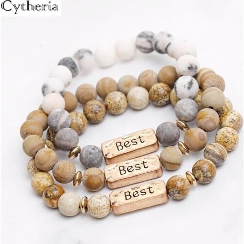 Best best bracelets nature stone bracelet for message reminder bracelets resilience beads bracelet for children Inspire jewelry