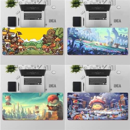 Maiya Top Quality MapleStory Silicone large small Pad to Mouse Game Free Shipping Large Mouse Pad Keyboards Mat