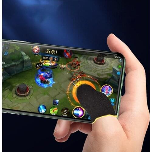 Anti-sweat Finger Sleeves Game Controller Finger Tips Non-slip Breathable Thumb Cots Protector For Game Screen Touching Artifact