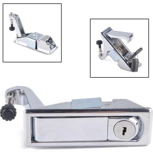 Chrome Alloy Adjustable Lever Hand Operated Compression Latch with 2 Keys Car Accessories Adeeing Alloy Compression Latch