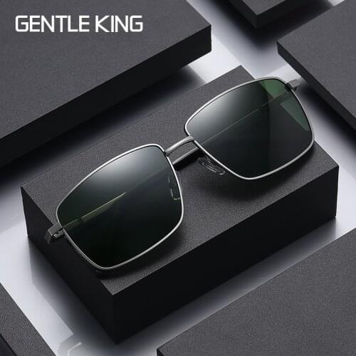 GENTLE KING Polarized Sunglasses Men Women Driving Pilot Vintage Sun Glasses Brand Designer Male Black Sunglasses For Man Women
