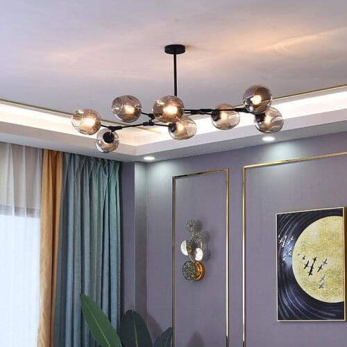 Nordic LED Chandeliers Villa Staircase Restaurant Modern LOFT Hanging Lamp Indoor Decor Bedroom for Living Room Dining Lighting