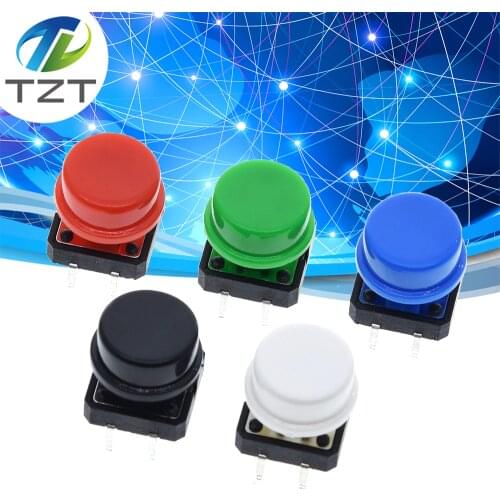 25PCS 12X12MM Big key module Big button module Light touch switch module with hat High level output for arduino usb