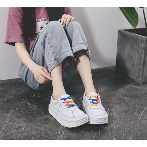 Careaymade-Women Platform Shoes,Genuine leather college wind lovely students retro girl uniform little fresh fairy muffin shoes