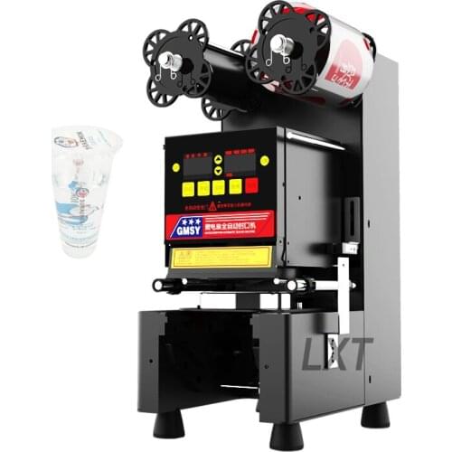 Commercial Electric Automatic Cup Sealer Machine Coffee Milk Fruit Juice Bubble Tea Plastic Cup Sealing Machine
