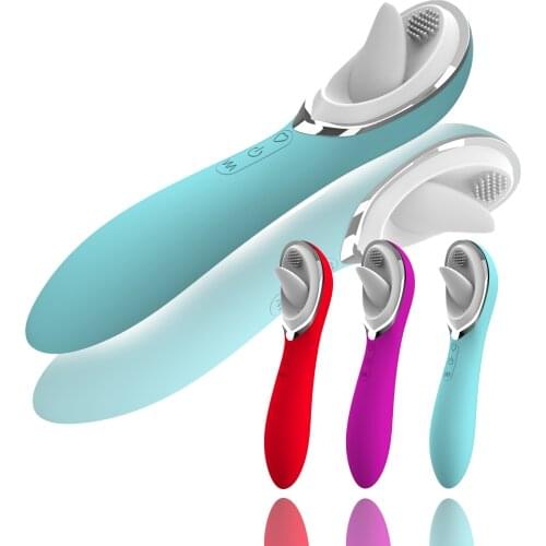 Tongue Licking G Spot Clitoral Vibrator Clit Tickler Sex Toy for Women 10 Pattern Vibrating Vaginal Massage Adult Orgasm Product
