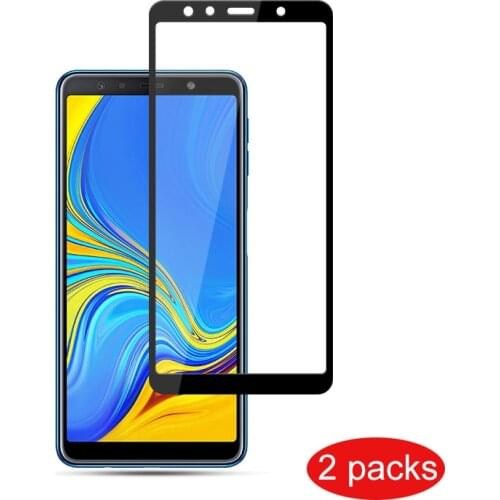 For Samsung Galaxy A7 2018 Glass Screen Protector Full Cover Armor Tempered Glass For Samsung A7 2018 A750 Protective Film