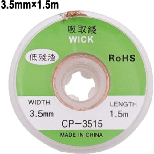 1.5M Desoldering Braid Welding Solder Remover Wick Wire Low Residue Tin Strip C6UE