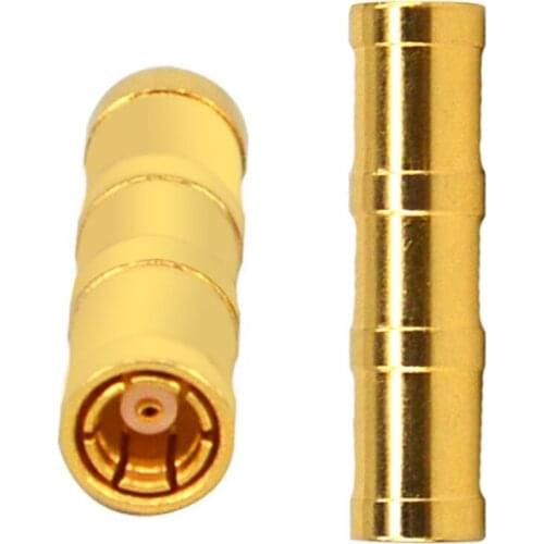 10 Pieces RF Coaxial Coax Adapter SMB female to female RF Connector Straight Brass Gold Plating Connector