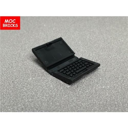 10pcs/lot MOC Bricks Black Utensil Computer Laptop fit with 62698 Educational Building Blocks action figure DIY Toys kids gifts