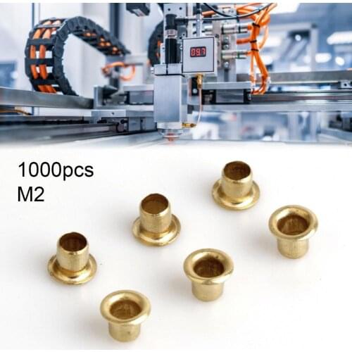1000Pcs M2 Tubular Rivets Multiple Anti-rust Eco-friendly Abrasion-resistant Assorted Tubular Rivet Kit for Dress Hot Sale