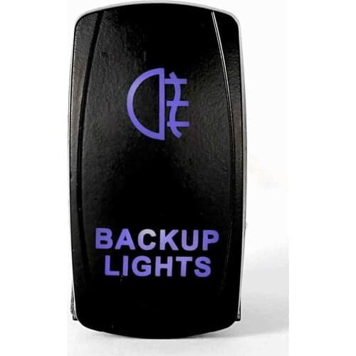 12-24V Car BACKUP LIGHTS 12V 20A Toggle Rocker Switch Blue LED Light 5Pin ON OFF