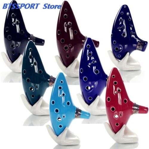 12 Holes Kiln-fired Ceramic Alto C Legend of Ocarina Flute of Time Ceramic Drop Shipping 16*10cm new