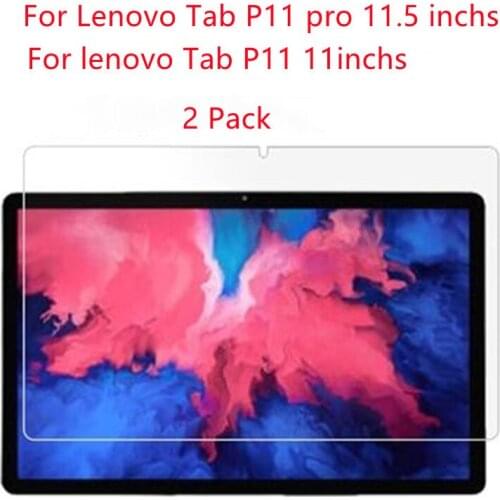 2Pcs 2020 New Tempered Glass Screen Protector For Lenovo Tab P11 Pro 11 11.5 inches 0.3mm 9H Tablet Anti Scratch Protective Film