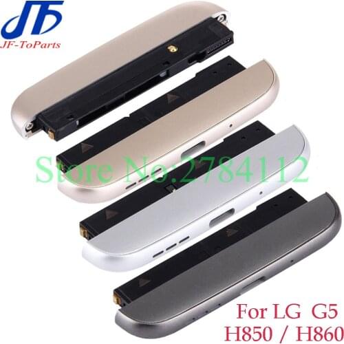 2pcs Bottom Cover For LG G5 H820 H830 H840 H850 H860 LS992 Bottom Housing Cap Loudspeaker Ringer USB Charging Port Flex Cable