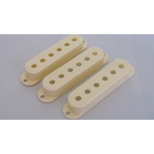 52mm Aged White 3 Single Coil ST Guitar Pickup Covers
