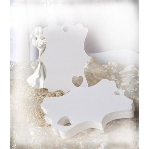 White Wedding wish tree hang Gift Tags, Scrapbooking birthday party favor package bridal shower Decoration cards