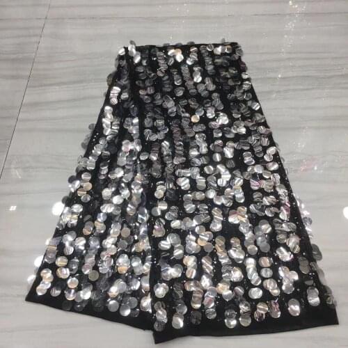 Sequins Lace Fabric Lovely J-10405 French Lace Fabric For Dress Latest African Lace Fabric Embroidered Nigerian