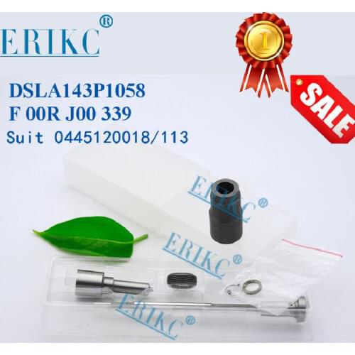 F00RJ03589 Injector Nozzle DSLA143P1058 Valve F00RJ00339 Overhaul Repair Kits Diesel CR Suit For Bosch 0445120113 0445120215