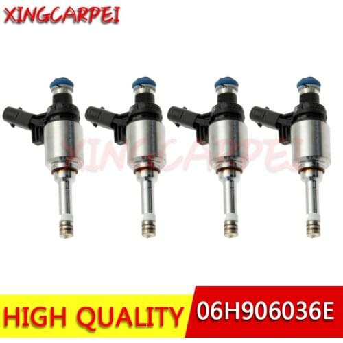 4pcs 06H906036E 06H906036P 06H906036G Fuel Injector Nozzle Fit For Volkswagen BEETLE CC EOS PASSAT PASSAT CC TIGUAN 06H906036AB