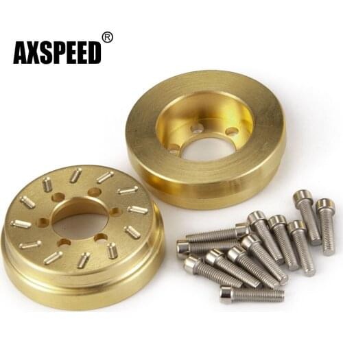 AXSPEED 1/2/4pcs Internal Wheel Weights For 1.9inch Beadlock Wheels TRX-4 Wraith SCX10 1/10 RC Car