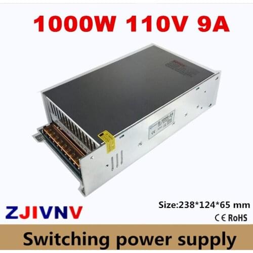110V 9A Switching Power Supply 1000W input 200V~240V or 100v~130VAC AC/DC SMPS S-1000-110VDC CE APPROVAL