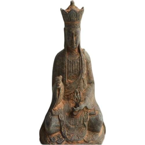 Antique bronze ornaments unearthed bronze ware Tang Monk statue bronze decoration