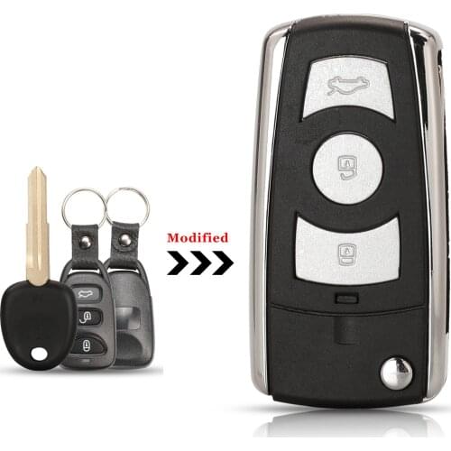Jingyuqin 10X 3 Buttons Modified Remote Car Key Shell For Hyundai Terracan Elantra Tiburon Matrix Verna For Kia Picanto Rio/Rio5