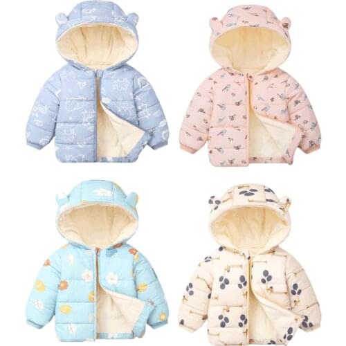 Boys Jackets Children Hooded Outerwear Girls Warm Jacket Children Clothing Baby Outerwear Fashion Kids Zipper Coat Jacket