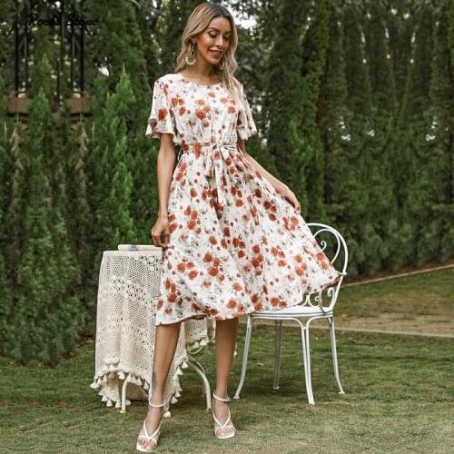 LISCN Summer Short Sleeve Dresses