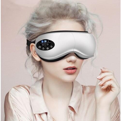 Eye Massager 4D Smart Dual Airbag Vibration Eye Care Equipment Hot Compress Bluetooth Eye Massage Glasses Fatigue And Wrinkles